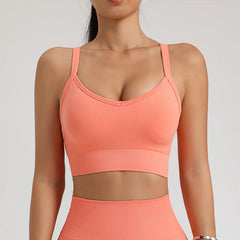 Naadloze drukverlichtende sport top